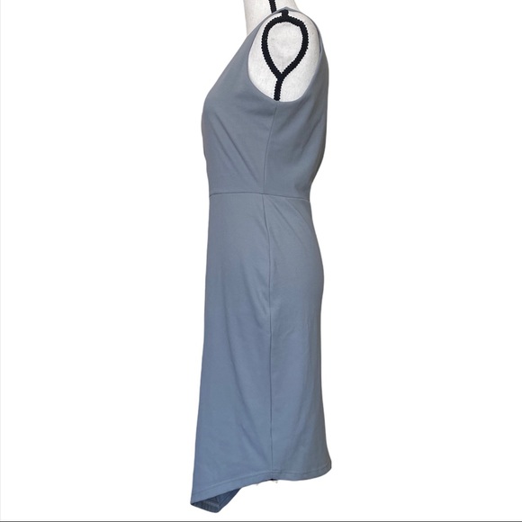Betabrand Asymmetrical No Sweat Cocktail Dress in Gray - Picture 3 of 11